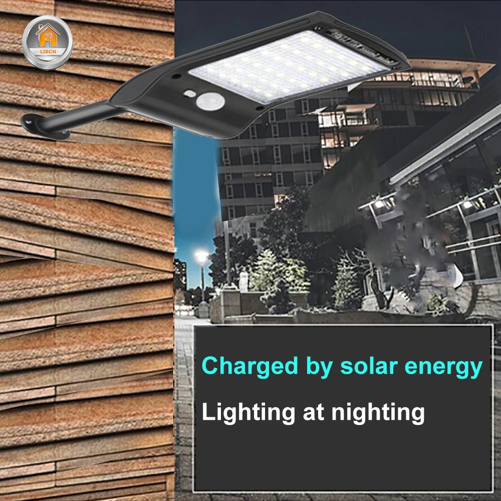 Günstige LED Solar Licht Im Freien Wasserdichte Notfall Solar Lampe PIR Motion Sensor Wand Licht Zaun Treppen Pathway Garten Solar Licht