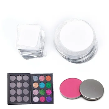 

New 20pcs For Eyeshadow To Hold Rectangle Metal Stickers Magnetic Eyeshadow Palette Tightly Round
