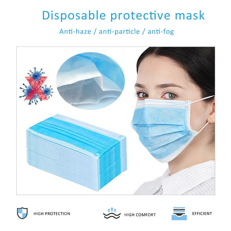 

Solid Color Face Mouth Masks High Quality Anti-dust Safe Breathable Mouth Mask Ear loop Face Masks In Stock Fast Delivery