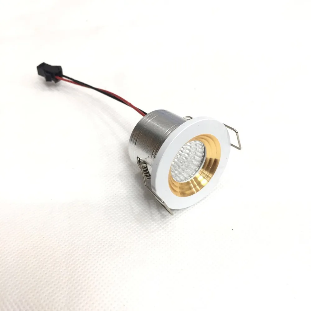 DC12V Светодиодный точечный мини-светильник, 20 шт., лампа для шкафа, 3 Вт, высокая мощность, светодиодное теплое белое Внутреннее освещение