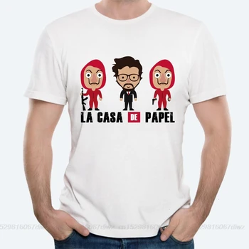 

one yona Paper house tees funny graphic print listen to Bella ciao T shirt money heist Homme tee shirt man casual