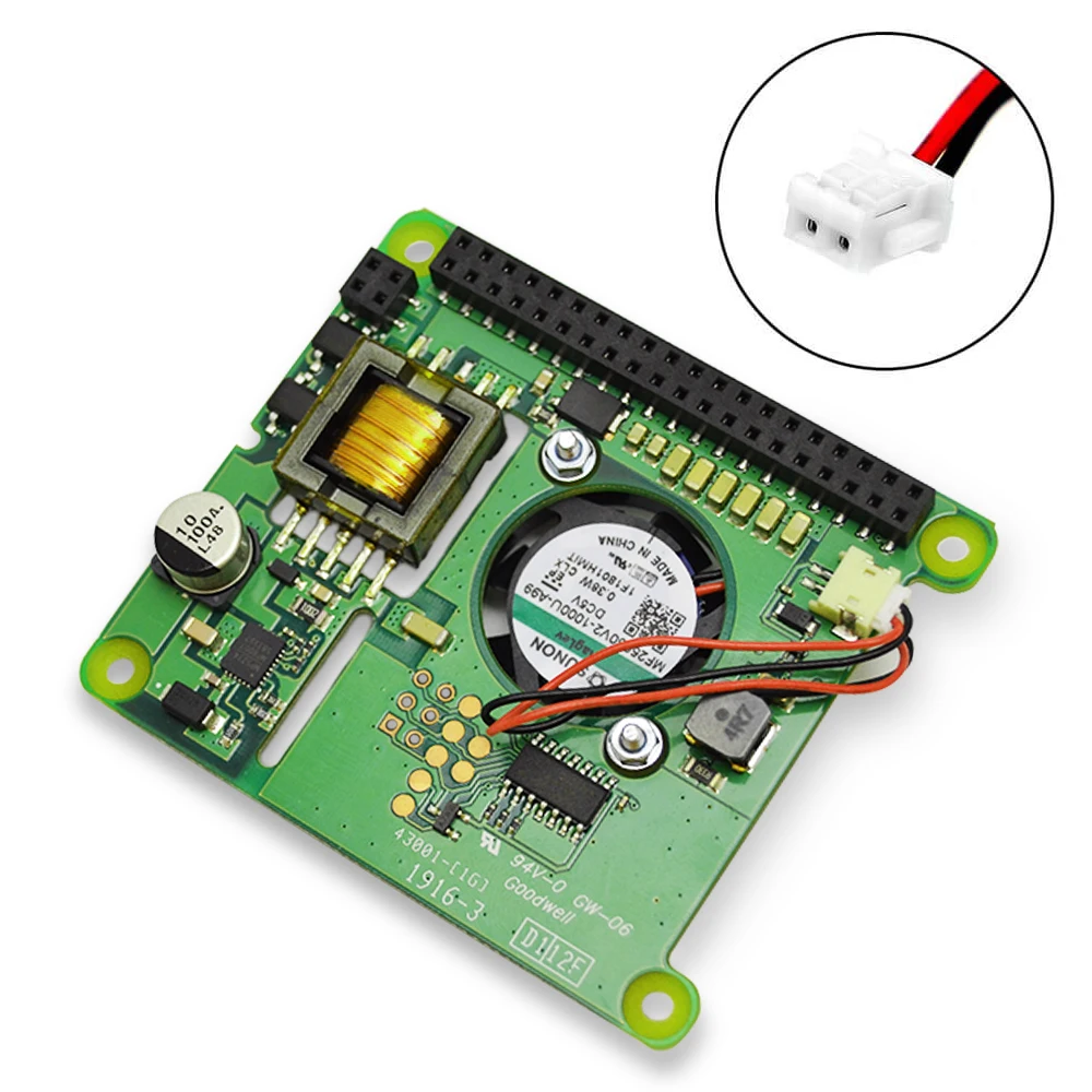 Raspberry Pi 4B/3B+ Ethernet PoE модуль питания POE HAT плата расширения с вентилятором охлаждения