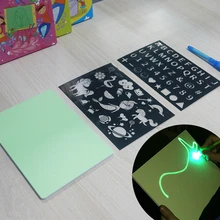Флуоресцентная доска для рисования А4 морозильная лампа ПВХ-подложка графический планшет для рисования копия эскиз детские игрушки дропшиппинг