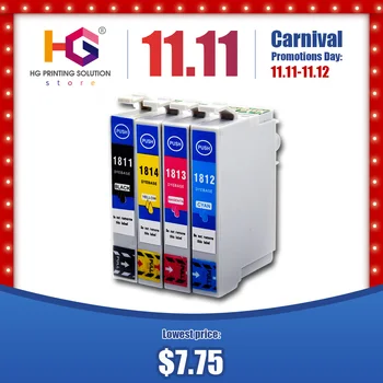 

4pcs T1801 T1811 18 XL E-1811 E-18101 Ink Cartridges for Epson Home XP415 XP225 XP322 XP325 XP422 XP425 Inkjet Printer