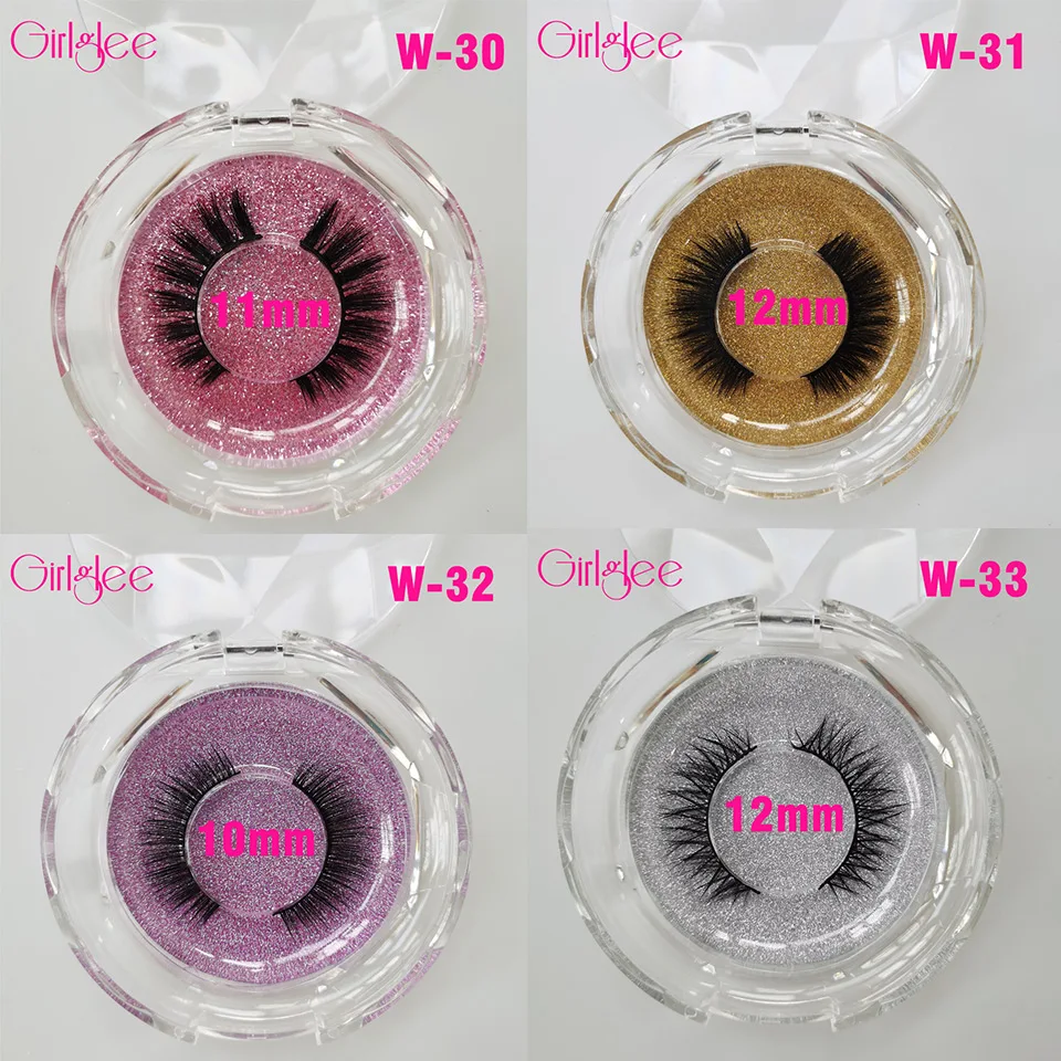 Natural Lashes Short 3D Mink Lashes Makeup 13 W30-33