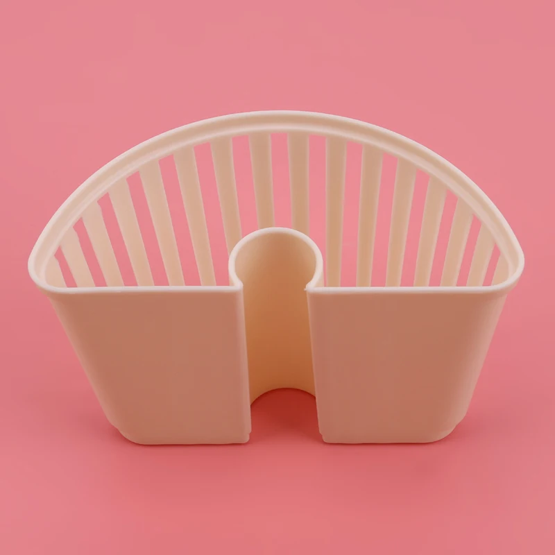 beige Пластиковый материал кронштейн для раковины висячая дренажная корзина пластиковая кухня ванная гаджет для хранения кухонная губка держатель для слива корзина - Цвет: beige