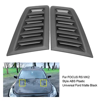 

Bonnet Air Vent Hood Panel Nozzle Grille Frosted Black Replacement for FOCUS RS MK2 ABS for Ford Matte Universal