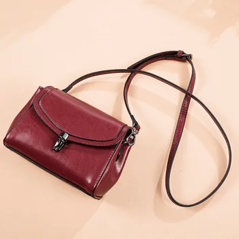 

Women MINI bag female slung 2020 new leather shoulder bag fashion cowhide female bag small square bag