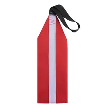Kayak/SUP Travel Tow Flag Highly Visible Durable Red Safety Ssign Flag With Lanyard Reflective Strips For Towing Canoes Boat
