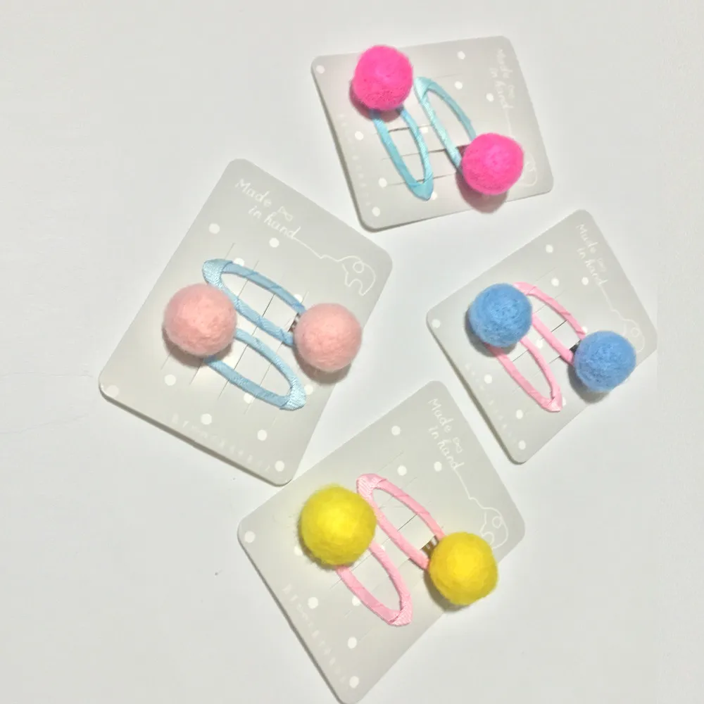 2Pcs Kids Infant Hairpin Baby Girl Hair Clips Girls Candy Colors Princess Hair Clip Set Infantil Girl Headwear Baby 