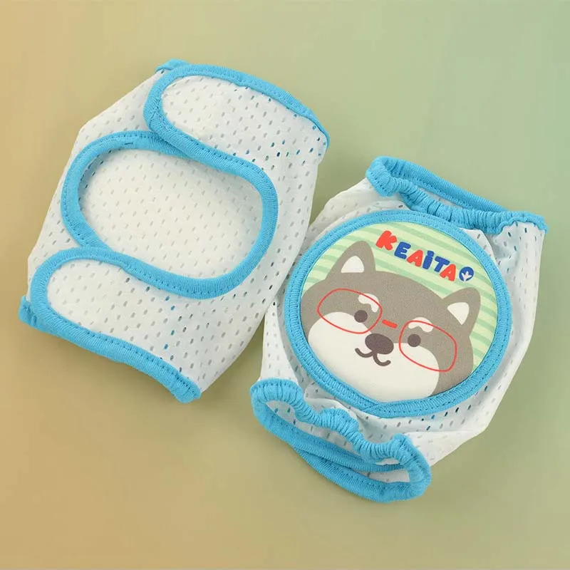Glasses dog Защитные наколенники для малышей, регулируемые противоосенние дышащие сетчатые ползание младенца, наколенники для детей, гетры для малышей, От 0 до 5 лет - Цвет: Glasses dog