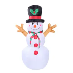 1,6 M отличный подарок на Рождество Освещенные Надувные куклы-Снеговики открытый украшение сада, двора Рождественский надувной реквизит с