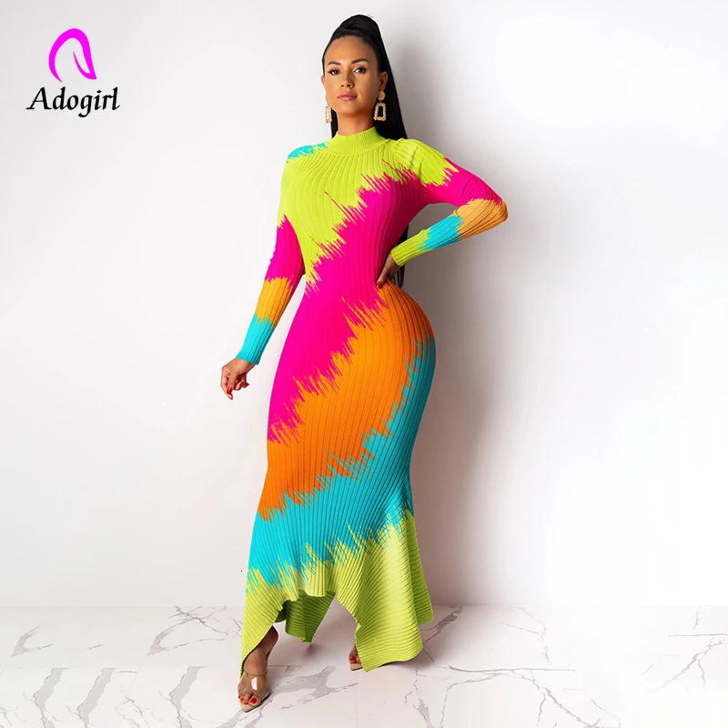 mock neck maxi dress