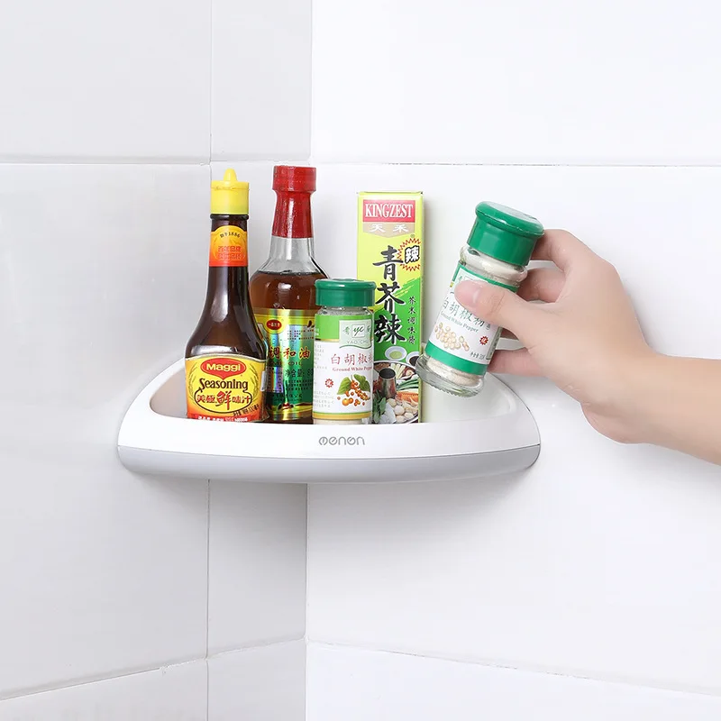 Bathroom Storage Rack Bathroom Shelf Shampoo Holder Wall Mounted Triangular Corner Shelf Bathroom Organizer Kitchen