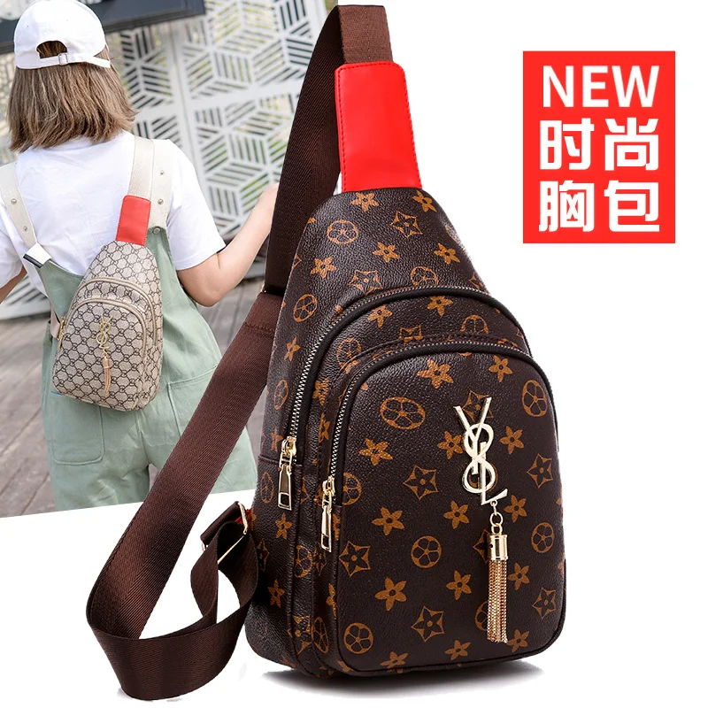 

New Style Trend Women's Chest Bag Large Capacity Versatile Shoulder Bag Light PU Bag Casual Travel Shopping Shoulder Bag