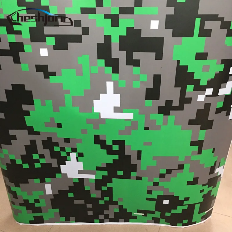Green-Military-Camo-Large-Pixels-Camouflage-Vinyl-Car-Wrap-With-Air-Bubble-Free-for-Scooter-05