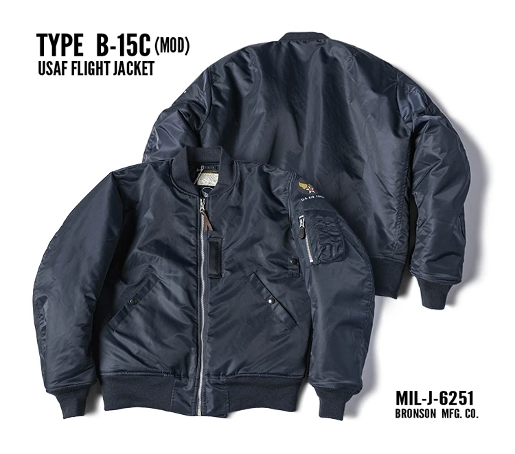 USAF B-15 flight Jacket (オイルド加工)（Waarson usaf korean war B 