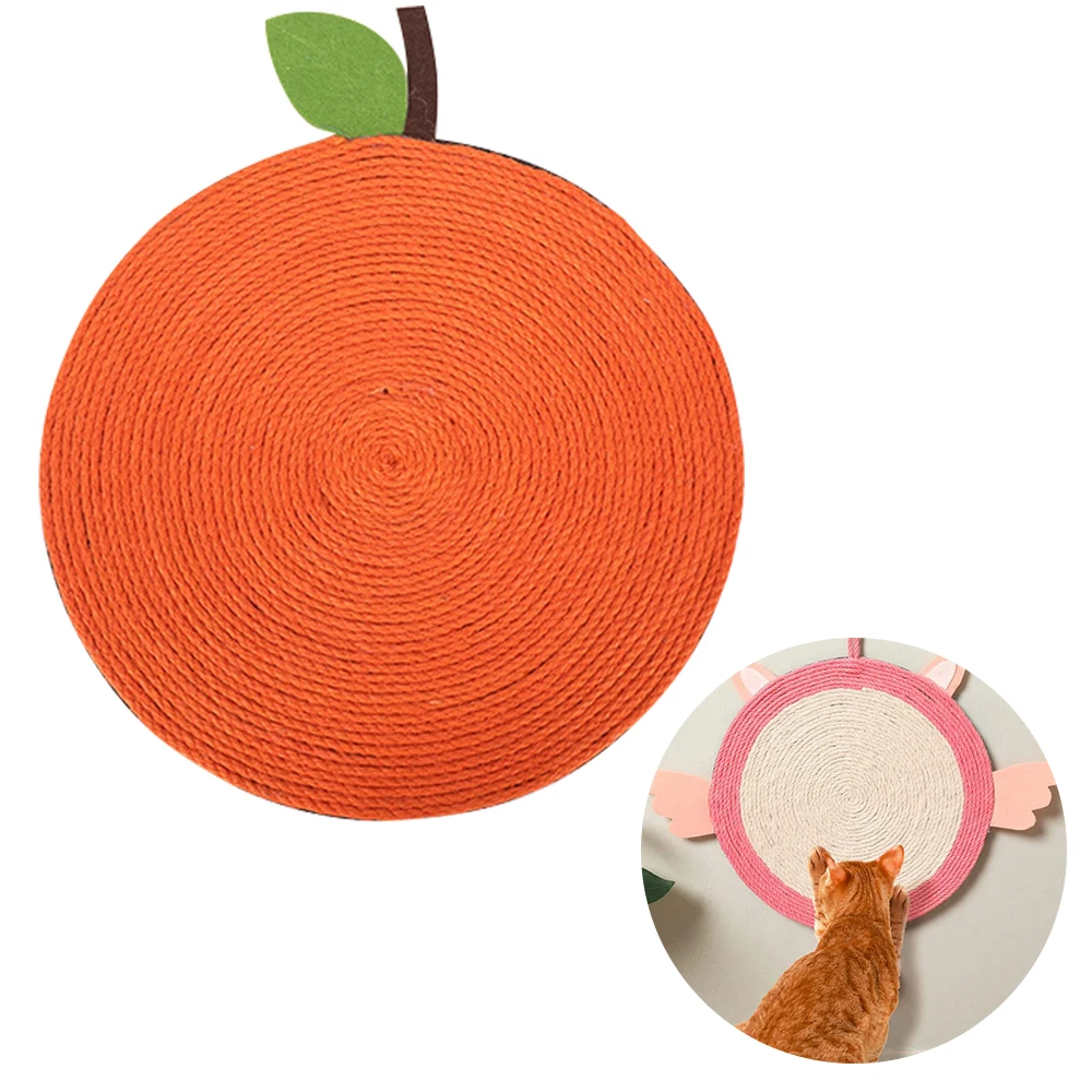 Griffoir Ovale Pour Chat En Sisal - 2 En 1 Grattoir Et Lit, 41x31cm, Base Antidérapante - 4
