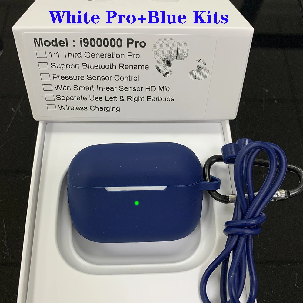 i900000Pro-Blue I900000 Pro Tws беспроводная гарнитура 1: 1 air 3 Датчик давления bluetooth-гарнитура наушники Pk i500 i1000 i9000 i50000 i9000X i9000Pro - Цвет: i900000Pro-Blue