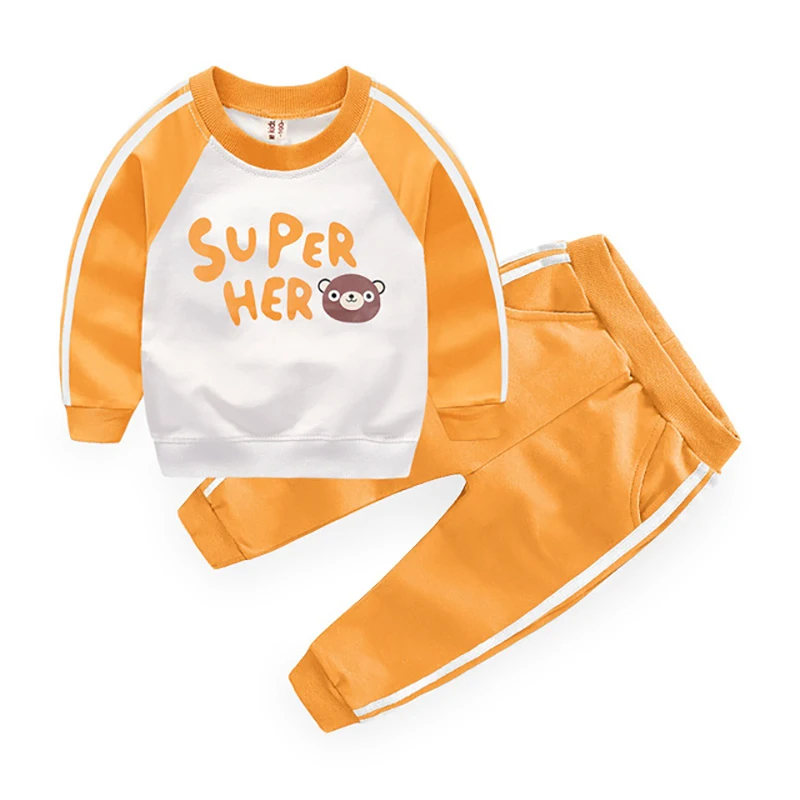 

ZWY1386 baby clothing set Spring Autumn Toddler T-shirts + Pants 2pcs Toddler Jogging Outfits Baby Boys Clothing Sets