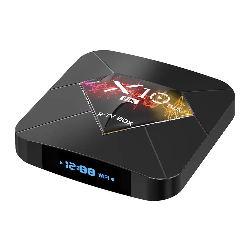 X10 Plus Smart tv BOX Android 9,0 Allwinner H6 4 ГБ 32 ГБ 64 Гб IP tv Smart телеприставка 6K USB 3,0 HDR H.265 медиаплеер