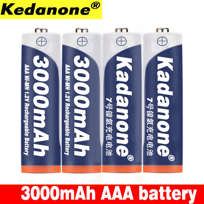 

New Brand AAA ni-mh 3000mah 1.2V Battery aaa Rechargeable Battery for Light Remote Control Toy Batery + aaa battery