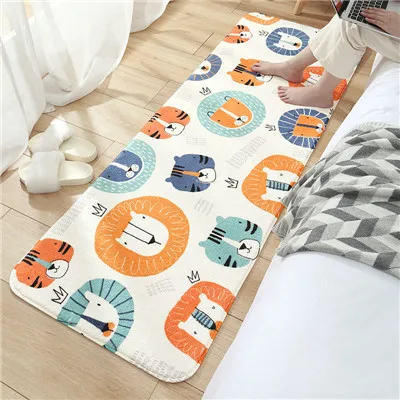 Белый Стиль, мультяшный флисовый коврик, теплый коврик для дивана, коврик для пола, прямоугольник, высокая плотность, нескользящий коврик для ног - Цвет: Белый