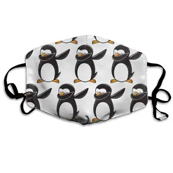 

Garde Art Studio Reusable Face Masks, Funny Dabbing Penguin Healthy Durable Polyester Half Face Masks, Mouth Face Masks Comfy