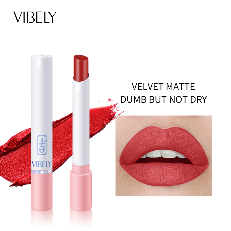 

14 Color Smoke Tube Lipstick Velvet Matte Lip Gloss Waterproof Moisturizing Sexy Lady Cosmetics Sexy Gift Beauty Matte Makeup