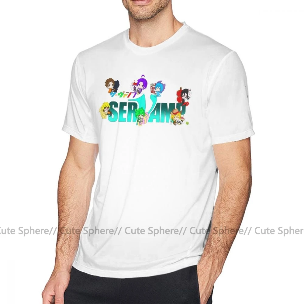 Футболка Servamp, футболка SerVamp, Мужская футболка с принтом, 100 хлопок, модная, плюс размер, потрясающая футболка с коротким рукавом - Цвет: White
