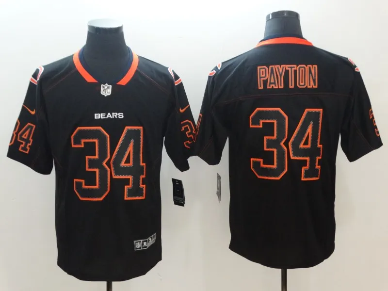 Chicago Khalil Mack Walter Payton Mitchell Trubisky Roquan Smith Howard Brian Urlacher игровая цветная спортивная одежда - Цвет: Коричневый