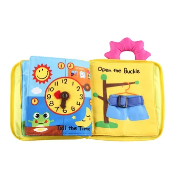 

New Baby Cartoon Cloth Book 3D KidsToddlers Early Educational Learning Book Infant Interactive Soft Toy