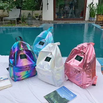 

Large Capacity Fashion Students Teenage Grils Backpack Solid Color Waterproof Casual Backpack School Bag Shopping Travel Bag