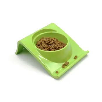 

New Melamine Dog Cat Bowl Non-slip Square Color Pet Food Feeding Eating Drinking Bowls Pets Supplies