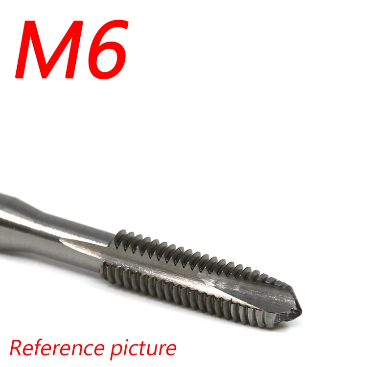 M6 2 штуки HSSE M3-M18 кран для нержавеющей стали. HSS-E Метчик бит M8x1.25 SPT нарезание резьбы с кобальт-содержащий - Цвет: M6