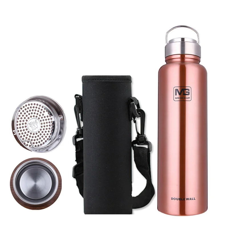 

Thermos Large-Volume 304 Stainless Steel Kettle Filter Tea Cup Outdoor Sports Large Size Insulated Cup 1500ml