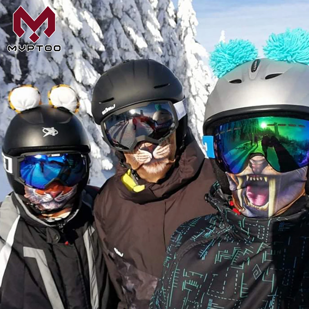 Балаклава с 3d-изображением животных, кошек, собак, Хаски, шапка для мотокросса, мотокросса, катания на лыжах, сноуборде, шлема, защитная маска для лица, шапка для мужчин и женщин