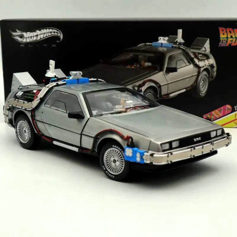 1/18 для горячей W элиты Назад в будущее время машина Ultimate Edition BCJ97 модели литья под