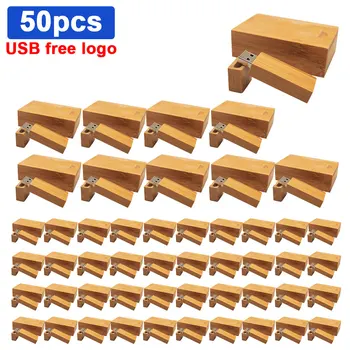 

50pcs/lot Wooden USB + box USB flash drive pen drive pendrive 4GB 16GB 32GB 64GB memory card USB creative custom LOGO wholesale