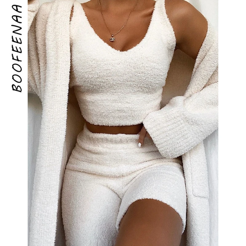 sweater shorts lounge set