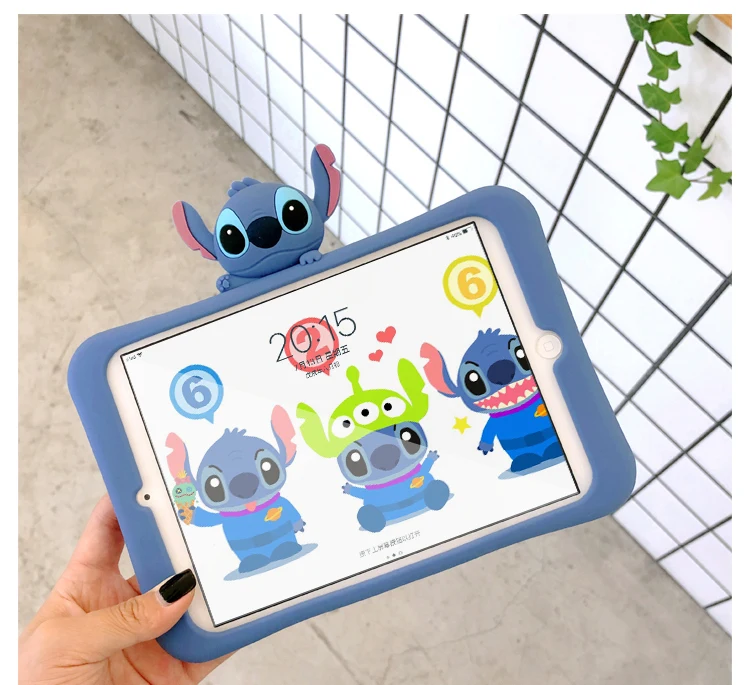 Планшет силиконовый чехол с подставкой для Планшеты ipad Mini1 на возраст 2, 3, 4, 5, ipad air 2 3 pro 10,5 Мультфильм защитный чехол для ipad 2, 3, 4 18 9,7 - Цвет: For ipad Air Air2