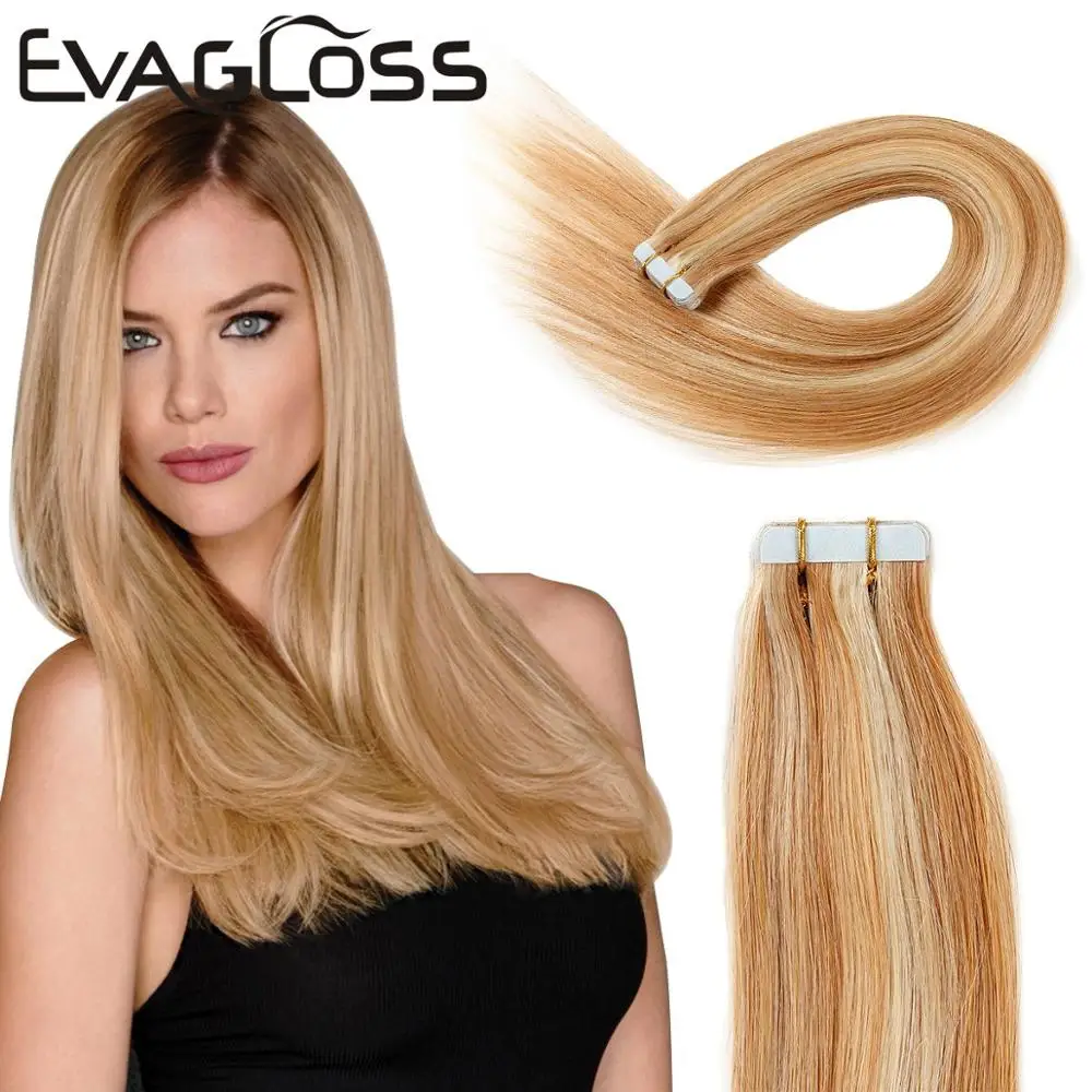 Tape In Human Hair Extensions Adhesive European Machine Remy Hair Extensions Tape In Hair Free Shipping