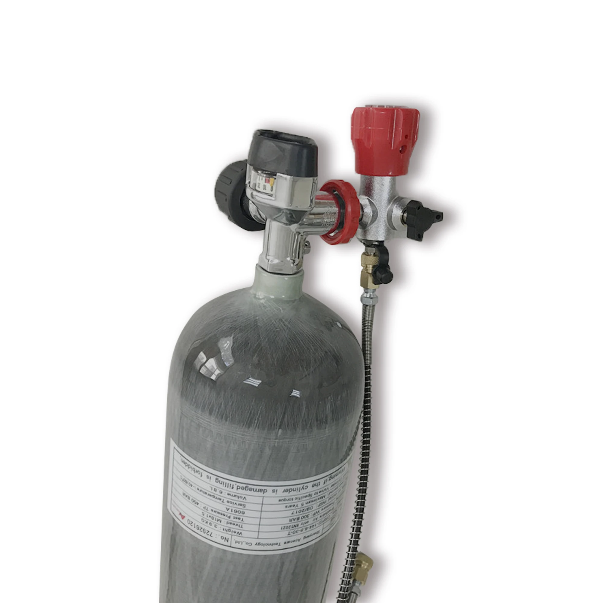 AC168201 6.8L Hpa кислородный баллон CE Pcp 300 бар для дайвинга Pcp клапан и АЗС Воздушный бак Pcp цилиндр Воздушный пистолет Condor