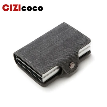 

Cizicoco Anti-Theft Metal Card Holder High Quality New RFID Card Wallet Men And Women Business ID Card Case Pop Up Card Bag