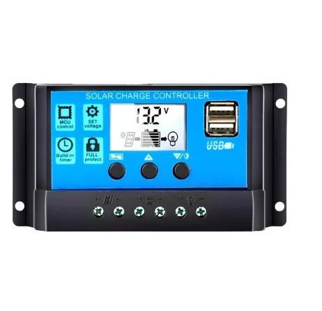 30A 20A 10A DC 12 В 24 В Авто Работа ШИМ солнечные Фотоэлементы Панель Батарея заряд ШИМ-контроллер солнечной PV регулятор с 5 В USB ЖК-дисплей