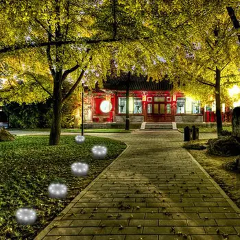 

20 LED Solar Powered Ground Lights Outdoor Lamp Waterproof Buried Lights For Garden Courtyard Driveway Lawn Pathway
