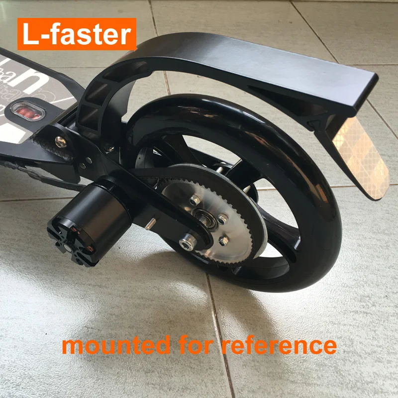 L faster Town 7XL Electric Scooter Conversion Kit Customized Belt Drive For PU Wheel DIY High Speed Electric Kickscooter Motor
