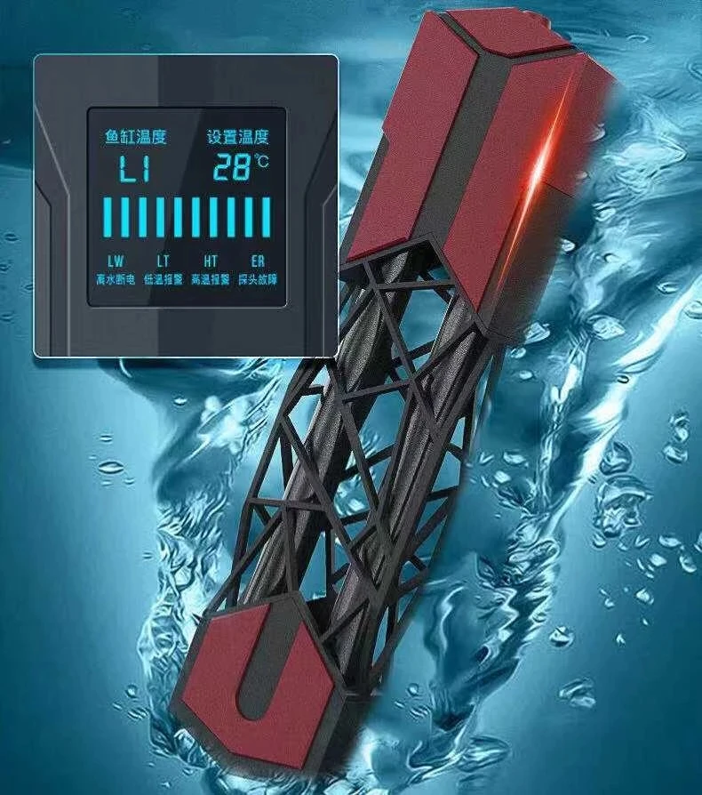 

High-power fish tank heater automatic constant temperature heating rod quartz intelligent frequency conversion aquarium accessor