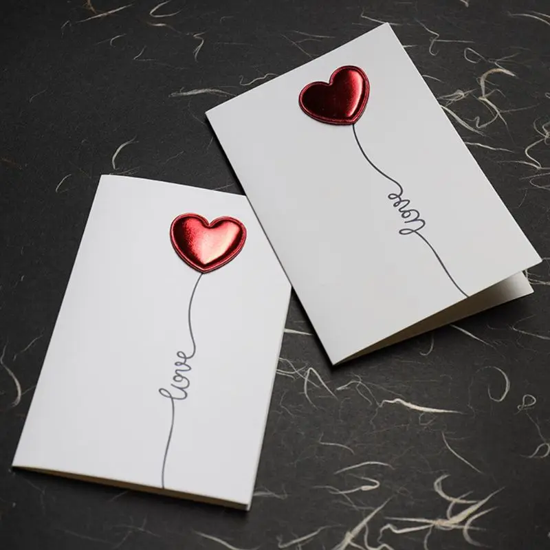 Valentine's day heart-shape LOVE stereo greeting card Heartbeat design card 634E Valentine's day heart-shape LOVE stereo greeting card Heartbeat design card 634E