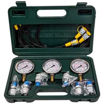 

8700PSI Hydraulic Pressure Gauge Test Kit for Excavator Machinery